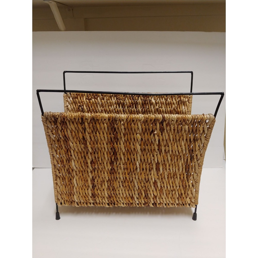 Wicker Rattan Magazine Holder